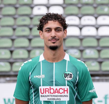 Elias Al Sadi (VfB Luebeck) ; VfB Luebeck; RL Nord Portraettermin 2026 2027 *** Elias Al Sadi, VfB Lübeck, VfB Lübeck, RL North, Photo Shoot 2026, 2027