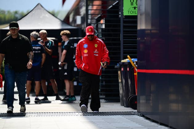 F1 Grand Prix of Hungary - Previews Lewis Hamilton of Scuderia Ferrari walks during media day of the Hungarian Grand Prix at the Hungaroring in Mogyorod, Hungary. Mogyorod Central Hungary Hungary  Copyright: xAndreaxDiodatox originalFilename:diodato-hungaria260723_npqVb.jpg