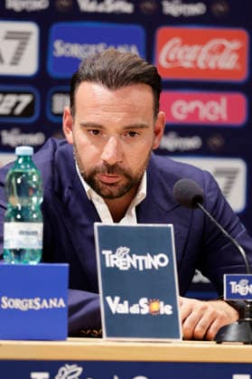 SSC Napoli preseason 2026-27 press conference, PK, Pressekonferenz Giovanni Manna during seventh day SSC Napoli s 2026-27 preseason training camp in val di sole in Trentino, Dimaro Folgarida July, 23 2026. _BPH2713 Copyright: xAntonioxBalascox