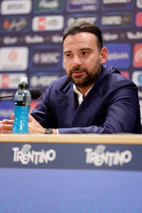 SSC Napoli preseason 2026-27 press conference, PK, Pressekonferenz Giovanni Manna during seventh day SSC Napoli s 2026-27 preseason training camp in val di sole in Trentino, Dimaro Folgarida July, 23 2026. _BPH3110 Copyright: xAntonioxBalascox