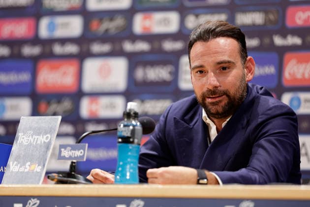 SSC Napoli preseason 2026-27 press conference, PK, Pressekonferenz Giovanni Manna during seventh day SSC Napoli s 2026-27 preseason training camp in val di sole in Trentino, Dimaro Folgarida July, 23 2026. _BPH3030 Copyright: xAntonioxBalascox