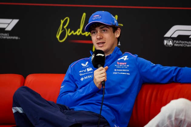 F1 - HUNGARIAN GRAND PRIX 2026 COLAPINTO Franco (arg), Alpine F1 Team A526, portrait press conference, PK, Pressekonferenz during the Formula 1 Hungarian Grand Prix 2026, 11th round of the 2026 Formula One World Championship, WM, Weltmeisterschaft from July 24 to 26, 2026 on the Hungaroring, in Mogyorod near Budapest, Hungary - MogyorodHungary  Copyright: xXavixBonillax