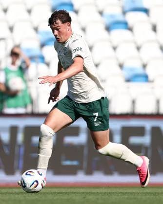 Owen Elding of Hibernian Malisheva v Hibernian, UEFA Conference League, 2nd Qualifying Round, 1st Leg, Football, Liman Gegaj Stadium, Malisheva, Kosovo - 23 Jul 2026Malisheva Liman Gegaj Stadium Kosovo United Kingdom  Copyright: xNikolaxKrstic Shutterstockx 16999261z