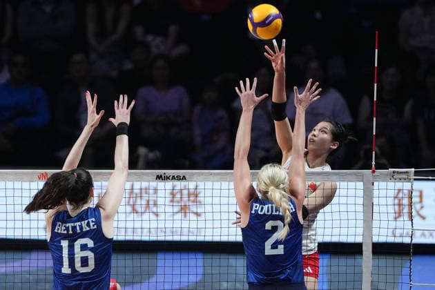 RECORD DATE NOT STATED Women s Volleyball Nations League (VNL) 2026 Finals - USA vs China Zhuang Yushan from team china at the Women s Volleyball Nations League (VNL) 2026 Finals USA vs China on July 23, 2026 in Macau. (Photo by Ellan Mad Nexpher Images) Macau