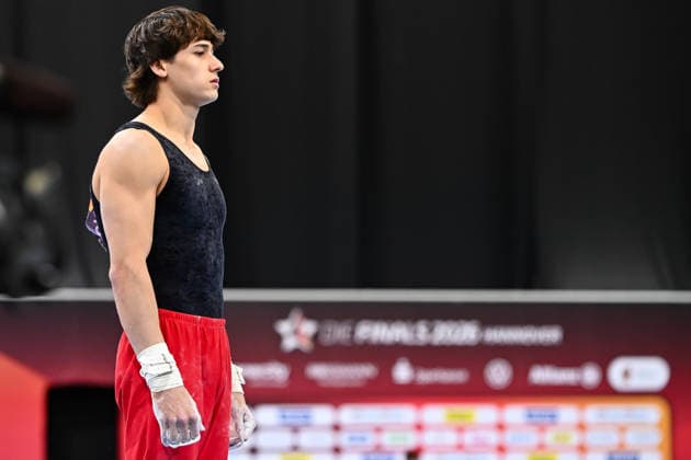 Timo Eder (MTV 1846 Ludwigsburg) DIE FINALS 2026 - Deutsche Meisterschaften Geraeteturnen Mehrkampf Maenner, 23.07.2026 DIE FINALS 2026 - Deutsche Meisterschaften Geraeteturnen Mehrkampf Maenner, 23.07.2026 Hannover *** Timo Eder MTV 1846 Ludwigsburg THE FINALS 2026 German Artistic Gymnastics Championships Men s All-Around, July 23, 2026 THE FINALS 2026 German Artistic Gymnastics Championships Men s All-Around, July 23, 2026, Hanover Copyright: xEibner-Pressefoto xHoepnerx EP_PHR