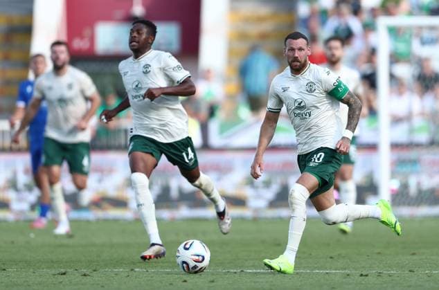 Martin Boyle of Hibernian Malisheva v Hibernian, UEFA Conference League, 2nd Qualifying Round, 1st Leg, Football, Liman Gegaj Stadium, Malisheva, Kosovo - 23 Jul 2026Malisheva Liman Gegaj Stadium Kosovo United Kingdom  Copyright: xNikolaxKrstic Shutterstockx 16999261aw