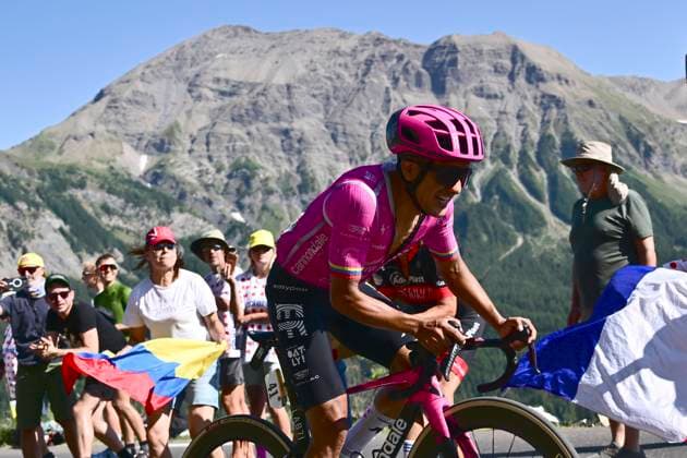 Tour de France 2026 Stage 18 ORCIERES-MERLETTE, FRANCE - JULY 23 : Carapaz Richard (ECU) of EF Education - Easypost during stage 18 of the 113rd edition of Tour de France an UCI World Tour 2.UWT cycling road race stage for Men Elite of 185 km with start in Voiron and finish in Orcieres-Merlette on July 23, 2026 in Orcieres-Merlette, France, 23 07 2026 Orcieres-Merlette France  Copyright: xPeterxDexVoechtx