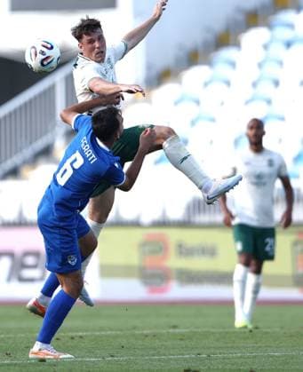 Josh Mulligan of Hibernian Malisheva v Hibernian, UEFA Conference League, 2nd Qualifying Round, 1st Leg, Football, Liman Gegaj Stadium, Malisheva, Kosovo - 23 Jul 2026Malisheva Liman Gegaj Stadium Kosovo United Kingdom  Copyright: xNikolaxKrstic Shutterstockx 16999261bu
