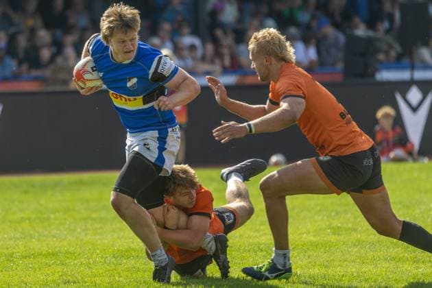 DM Finals 2026 in Hannover: Deutsche Meisterschaft im 7er-Rugby, Finale der Männer, Germania List gegen RG Heidelberg *** 2026 DM Finals in Hanover: German 7s Rugby Championship, Men s Final, Germania List vs. RG Heidelberg Copyright: xUdoxHerrmannx