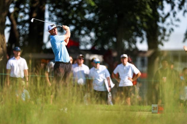 Patrick Fishburn of the United States hits his tee shot on the 13th tee during the first round of the 2026 3M Open at TPC Twin Cities on July 23, 2026 in Blaine, Minnesota. CSM Blaine USA - ZUMAc04_ 20260723_zma_c04_065 Copyright: xStevenxGarciax