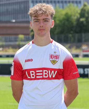 BAU Stuttgart , Yanik Spalt ; VfB Stuttgart II ; 3.Liga; Porträttermin 2026 2027, *** BAU Stuttgart, Yanik Spalt, VfB Stuttgart II, 3. Liga, Photo Shoot 2026–2027,
