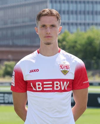 BAU Stuttgart , Oliver Rölke; VfB Stuttgart II ; 3.Liga; Porträttermin 2026 2027, *** BAU Stuttgart, Oliver Rölke, VfB Stuttgart II, 3rd Division, Photo Shoot 2026–2027,