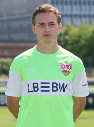 BAU Stuttgart ,Julian Bock; VfB Stuttgart II ; 3.Liga; Porträttermin 2026 2027, *** BAU Stuttgart, Julian Bock, VfB Stuttgart II, 3rd Division, Photo Shoot 2026–2027,