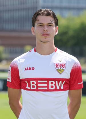 BAU Stuttgart , Neno Zezelj; VfB Stuttgart II ; 3.Liga; Porträttermin 2026 2027, *** BAU Stuttgart, Neno Zezelj, VfB Stuttgart II, 3rd Division, Photo Shoot 2026–2027,