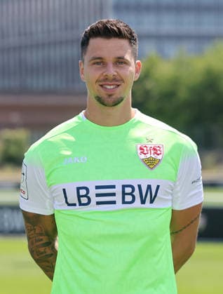BAU Stuttgart ,Dominik Draband; VfB Stuttgart II ; 3.Liga; Porträttermin 2026 2027, *** BAU Stuttgart, Dominik Draband, VfB Stuttgart II, 3. Liga, Photo Shoot 2026–2027,