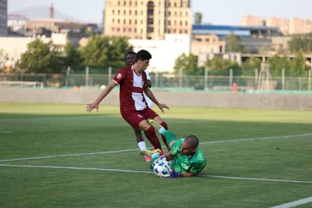 RECORD DATE NOT STATED UEFA Conference League 2026 27 Second Qualifying Round 1st Leg: FC Alashkert v CFR 1907 Cluj Octavian Valceanu during the UEFA Conference League 2026 27 Second Qualifying Round 1st Leg match between FC Alashkert and CFR 1907 Cluj at FFA Academy Stadium in Yerevan, Armenia on July 23, 2026