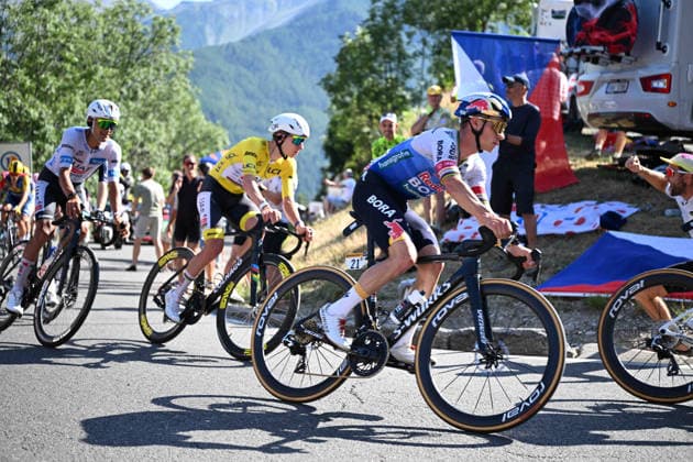 23-07-2026 Tour De France; Tappa 18 Voiron - Orcieres Merlette; 2026, Red Bull - Bora Hansgrohe; 2026, Uae Emirates - Xrg; Evenepoel, Remco; Pogacar, Tadej; Del Toro Romero, Isaac; Orcieres Merlette; 