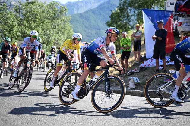 23-07-2026 Tour De France; Tappa 18 Voiron - Orcieres Merlette; 2026, Red Bull - Bora Hansgrohe; 2026, Uae Emirates - Xrg; Evenepoel, Remco; Pogacar, Tadej; Del Toro Romero, Isaac; Orcieres Merlette; 