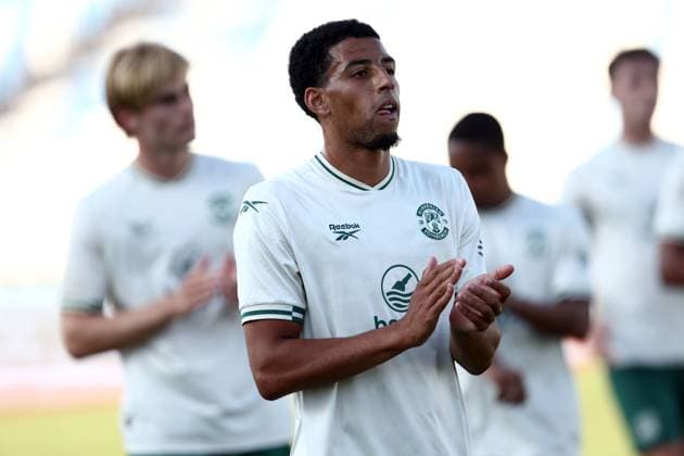 Azeem Abdulai of Hibernian Malisheva v Hibernian, UEFA Conference League, 2nd Qualifying Round, 1st Leg, Football, Liman Gegaj Stadium, Malisheva, Kosovo - 23 Jul 2026Malisheva Liman Gegaj Stadium Kosovo United Kingdom  Copyright: xNikolaxKrstic Shutterstockx 16999261cn