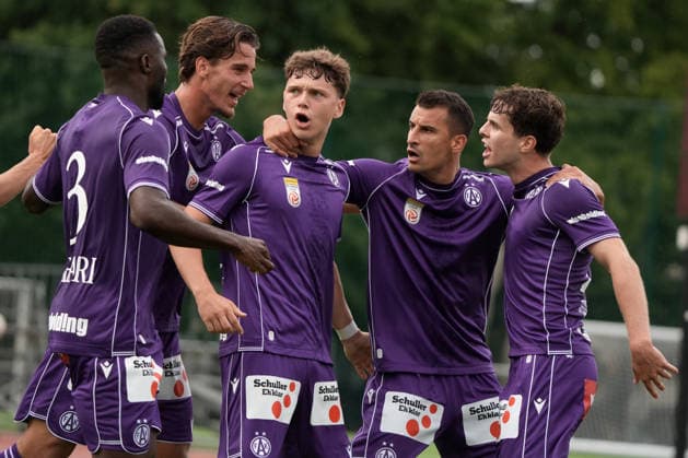 Latvia Soccer FK Liepaja Austria Wien, Riga, Latvia, 23.07.2026, football, soccer in action during the UEFA Europa Conference League qualifying round game between Latvia™s FK Liepaja and Austria Wien komandam in Sloka, Latvia 23.07.2026. Photo: Roman Koksarov (RKF) Riga Latvia Copyright: xRomanxKoksarovx RKV00383.JPG