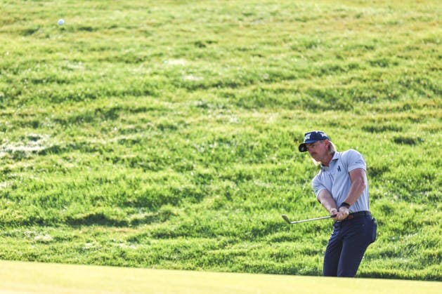 Golf 2026: PGA, Golf Herren 3M Open: Round 1 Jake Knapp of the United States Preston plays an approach shot from the rough on the 12th hole during the first round of the 2026 3M Open at TPC Twin Cities on July 23, 2026 in Blaine, Minnesota. Steven Garcia CSM (Credit Image: Â Steven Garcia Cal Media) Blaine Minnesota USA EDITORIAL USE ONLY Copyright: xx ZUMA-20260723_zma_c04_029.jpg StevenxGarciax csmphotothree505499