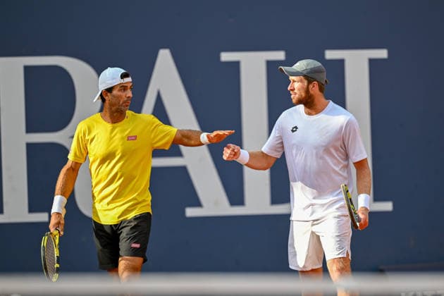 TENNIS - ATP, Tennis Herren Generali Open 2026 KITZBUEHEL,AUSTRIA,23.JUL.26 - TENNIS - ATP World Tour, Generali Open. Image shows Jean Julien Rojer (NED) and Theodore Winegar (USA).  GEPAxpictures xDanielxSchoenherr