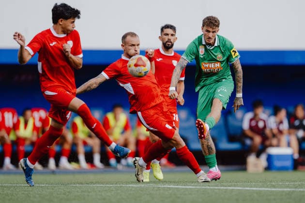 SOCCER - UEFA ECL, Santa Coloma vs Rapid ANDORRA LA VELLA,ANDORRA,23.JUL.26 - SOCCER - UEFA Conference League, qualification, FC Santa Coloma vs SK Rapid Wien. Image shows Bendeguz Bolla (Rapid).  GEPAxpictures xAlexanderxSolc