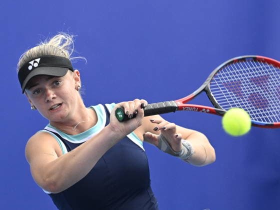 Barbora Krejcikova of Czech Republic playes against Lucie Havlickova of Czech Republic (pictured) during their match within the women s WTA, Tennis Damen 250 Livesport Prague Open 2026 tennis tournament in Prague, Czech Republic, on July 23, 2026. (CTKxPhoto MichalxKrumphanzl) CTKPhotoP2026072307311  CTKPhotoP2026072307311