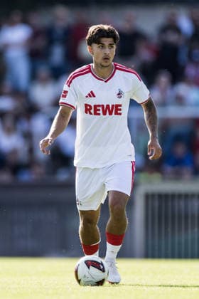 BERGISCH GLADBACH, GERMANY - JULY 23: Kristiyan Irmiev (1. FC Koeln, 43) controls the ball during the second friendly game of season 2026 27 between SV Bergisch Gladbach vs. 1. FC Koeln at BELKAW ARENA on July 23, 2026 in Bergisch Gladbach, Germany. North Rhine Westphalia Germany Copyright: xSteffiexWunderlx