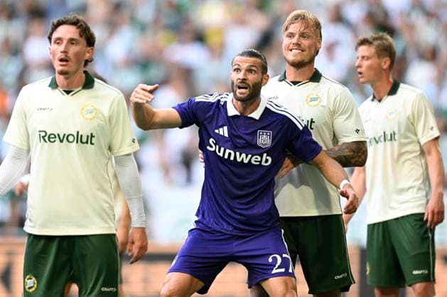 Hammarby IF v RSC Anderlecht - UEFA Europa League STOCKHOLM, SWEDEN - JULY 23 : Petrot Leo defender of RSC Anderlecht asking the ball during the UEFA Europa League 2026 27 second qualifying round first leg between Hammarby IF and RSC Anderlecht on July 23, 2026 in Stockholm, Sweden, 23 07 2026 Stockholm Sweden  Copyright: xNicoxVereeckenx