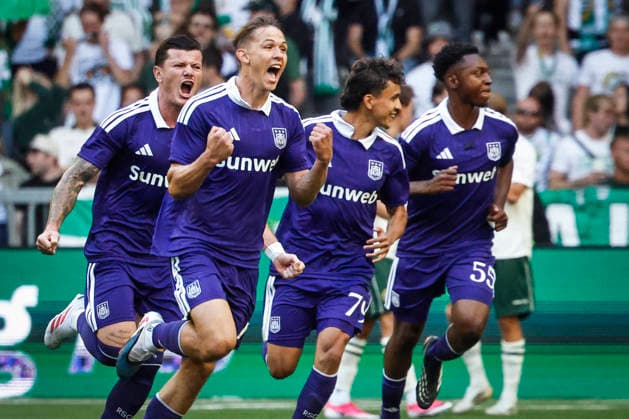 STOCKHOLM, SVERIGE 20260723 Anderlechts Danylo Sikan (14) jublar efter att ha gjort 1-0 under onsdagens kval till Europa League, andra omgangen första matchen, mellan Hammarby IF och RSC Anderlecht pa 3Arena. STOCKHOLM SVERIGE x60160x *** STOCKHOLM, SWEDEN 20260723 Anderlecht s Danylo Sikan 14 celebrates after scoring the 1-0 goal in Wednesday s Europa League qualifier, the second leg of the first match between Hammarby IF and RSC Anderlecht at 3Arena in Stockholm, Sweden x60160x  Copyright: xStefanxJerrevang TTx EUROPA LEAGUE HAMMARBY-ANDERLECHT