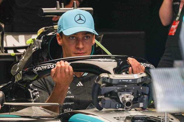 FORMULE 1 : Grand Prix de Hongrie - Budapest - 23 07 2026 63 George Russell (GBR) Mercedes-AMG PETRONAS Formula One Team (DEU) Mercedes-AMG F1 W17 E Performance, during the 2026 Formula One Hungarian Grand Prix, 11th round of the 2026 Formula 1 World Championship, WM, Weltmeisterschaft taking place from July 24 to 26, 2026 on the Hungaroring in Budapest (HUN) BUDAPESTHungary  Copyright: xMPSxAGENCYx