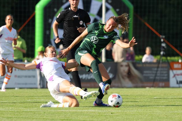 VfL - Eindhoven, Testspiel, Frauen Gifhorn, 23.07.2026, Fußball, Frauen, Saison 2026 27, VfL Wolfsburg vs PSV Eindhoven, Testspiel: Cecilie Floe Nielsen (VfL Wolfsburg) Niedersachsen Deutschland *** VfL Eindhoven, Friendly Match, Gifhorn Women, July 23, 2026, Soccer, Women, 2026–27 Season, VfL Wolfsburg vs. PSV Eindhoven, Friendly Match, Cecilie Floe Nielsen, VfL Wolfsburg, Lower Saxony, Germany