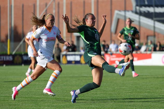 VfL - Eindhoven, Testspiel, Frauen Gifhorn, 23.07.2026, Fußball, Frauen, Saison 2026 27, VfL Wolfsburg vs PSV Eindhoven, Testspiel: Cecilie Floe Nielsen (VfL Wolfsburg) Niedersachsen Deutschland *** VfL Eindhoven, Friendly Match, Gifhorn Women s Team, July 23, 2026, Soccer, Women s, 2026–27 Season, VfL Wolfsburg vs. PSV Eindhoven, Friendly Match, Cecilie Floe Nielsen, VfL Wolfsburg, Lower Saxony, Germany