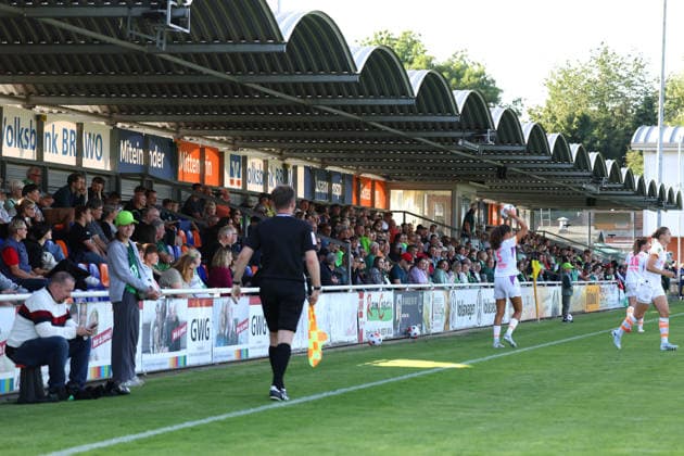 VfL - Eindhoven, Testspiel, Frauen Gifhorn, 23.07.2026, Fußball, Frauen, Saison 2026 27, VfL Wolfsburg vs PSV Eindhoven, Testspiel: VfL Fans und Zuschauer Niedersachsen Deutschland *** VfL Eindhoven, Friendly Match, Gifhorn Women s Team, July 23, 2026, Soccer, Women s, 2026–27 Season, VfL Wolfsburg vs. PSV Eindhoven, Friendly Match, VfL Fans and Spectators, Lower Saxony, Germany