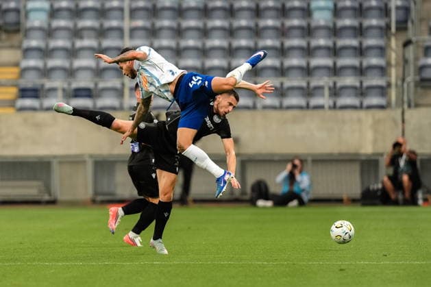 Lublin 23.07.2026. Football UEFA Europa League Qualifiers match, second qualifying round 1st leg, between FC Dynamo Kyiv and PAOK FC in Lublin, Poland --- Mecz Ligi Europy UEFA - 2. runda kwalifikacji pomiedzy Dynamo Kijow a PAOK FC w Lublinie, Polska. Persons Shown : Vladyslav Dubinchak, x Fot. Kazimierz Kozuch Arena Akcji NEWSPIX.PL --- newspix.pl 