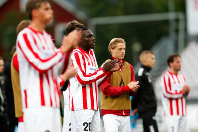 Europaligaen menn, 2. kvalifiseringsrunde 1. kamp 2026: Tromso - Hradec KralovÃ Tromso 20260723. Tromsos Ieltsin Camoes etter kampen i Europaligaen i fotball mellom Tromso og Hradec KralovÃ pa Romssa Arena. Foto: Rune Stoltz Bertinussen NTB Tromso Norge EDITORIAL USE ONLY. RESTRICTED USE FOR BETTING COMPANIES Ref:_SPOETOQaXCZ1W8.jpg *** Men s Europa League, 2nd Qualifying Round, Match 1, 2026, Tromsø vs. Hradec Králové, Tromsø, July 23, 2026. Tromsø’s Ieltsin Camoes after the Europa League soccer match between Tromsø and Hradec Králové at Romssa Arena. Photo Rune Stoltz Bertinussen, NTB, Tromsø, Norway. EDITORIAL USE ONLY. RESTRICTED USE FOR BETTING COMPANIES  Copyright: xRunexStoltzxBertinussenx xNTBx