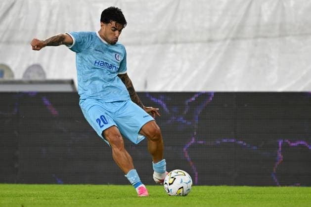 Gent s Tiago Araujo pictured in action during a soccer game between Ukrainian FC LNZ Cherkasy and Belgian KAA Gent, Thursday 23 July 2026 in Plock, Poland, the first leg of the second qualifying round for the UEFA Conference League. JILLxDELSAUX  x181870830x