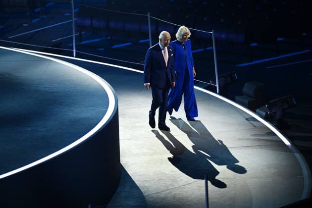 COM26 OPENING CEREMONY, King Charles and Queen Camilla arrive for the Opening Ceremony of the Glasgow 2026 Commonwealth Games at The Hydro in Glasgow, Scotland, Thursday, July 23, 2026. ( NO ARCHIVING, EDITORIAL USE ONLY GLASGOW UNITED KINGDOM  Copyright: xJOELxCARRETTx 20260724196781252225