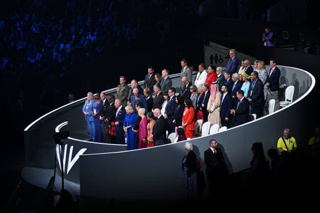 COM26 OPENING CEREMONY, King Charles and Queen Camilla join dignitaries, including newly appointed Prime Minister Andy Burnham arrive for the Opening Ceremony of the Glasgow 2026 Commonwealth Games at The Hydro in Glasgow, Scotland, Thursday, July 23, 2026. ( NO ARCHIVING, EDITORIAL USE ONLY GLASGOW UNITED KINGDOM  Copyright: xJOELxCARRETTx 20260724146147909892