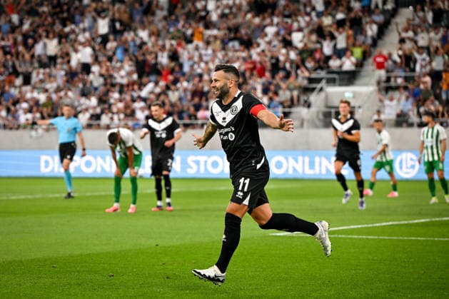 23 07 2026, Lugano, AIL Arena, Conference League: FC Lugano - KF Dukagjini, 11 Renato Steffen (Lugano) celebrate his goal Lugano AIL Arena Ticino Switzerland *** July 23, 2026, Lugano, AIL Arena, Conference League: FC Lugano vs. KF Dukagjini, 11. Renato Steffen of Lugano celebrates his goal at the AIL Arena in Lugano, Ticino, Switzerland Copyright: xJustPictures.ch AndreaxBrancax jp-en-AnBr-AB_23072026_8169