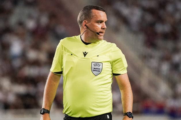 UEFA Europa League Qualifikation 2026 2027 - 2. Runde, 23.07.2027 - HNK Hajduk Split (Kroatien) vs. Pafos FC (Zypern) - Stadion Poljud (Split, Kroatien); Schiedsrichter Robert Harvey *** UEFA Europa League Qualifying Round 2, 2026–2027, July 23, 2027: HNK Hajduk Split (Croatia) vs. Pafos FC (Cyprus) at Poljud Stadium, Split, Croatia; Referee: Robert Harvey Copyright: xLUKAxKOLANOVICx