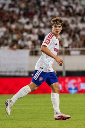 UEFA Europa League Qualifikation 2026 2027 - 2. Runde, 23.07.2027 - HNK Hajduk Split (Kroatien) vs. Pafos FC (Zypern) - Stadion Poljud (Split, Kroatien); Rokas Pukstas (Hajduk Split) *** UEFA Europa League Qualifying Round 2, 2026–2027, July 23, 2027: HNK Hajduk Split (Croatia) vs. Pafos FC (Cyprus) at Poljud Stadium, Split, Croatia; Rokas Pukstas, Hajduk Split Copyright: xLUKAxKOLANOVICx