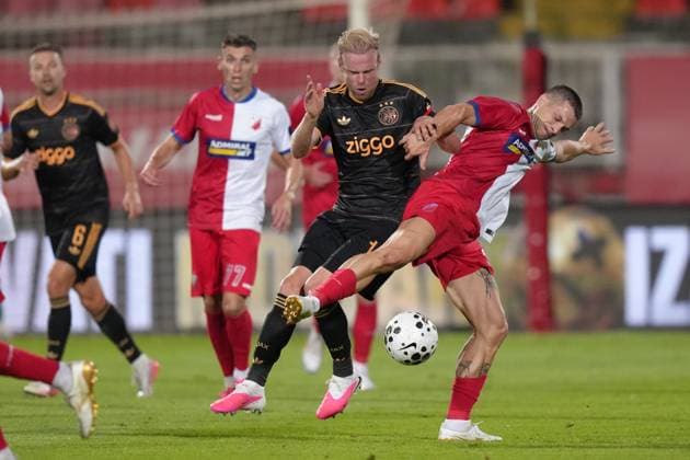 NOVI SAD , 23-07-2026 , Karadjordje Stadium , season 2026 2027 , UEFA Conference League play-off football , Match between FK Vojvodina and Ajax , picture shows Ajax player Davy Klaassen FK Vojvodina - Ajax  x205169397x Copyright: