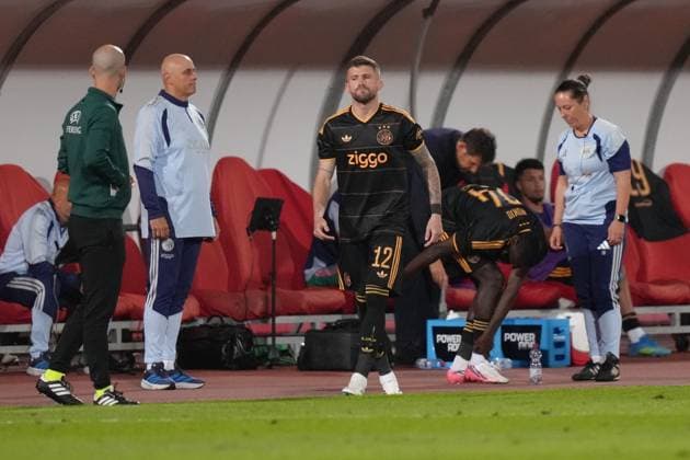 NOVI SAD , 23-07-2026 , Karadjordje Stadium , season 2026 2027 , UEFA Conference League play-off football , Match between FK Vojvodina and Ajax , picture shows Ajax player Caio Henrique debuting FK Vojvodina - Ajax  x205169398x Copyright: