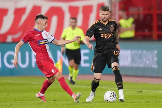NOVI SAD , 23-07-2026 , Karadjordje Stadium , season 2026 2027 , UEFA Conference League play-off football , Match between FK Vojvodina and Ajax , picture shows Ajax player Caio Henrique FK Vojvodina - Ajax  x205169409x Copyright: