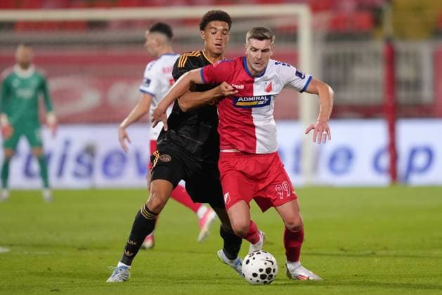 NOVI SAD , 23-07-2026 , Karadjordje Stadium , season 2026 2027 , UEFA Conference League play-off football , Match between FK Vojvodina and Ajax , picture shows Ajax player Aaron Bouwman FK Vojvodina - Ajax  x205169413x Copyright:
