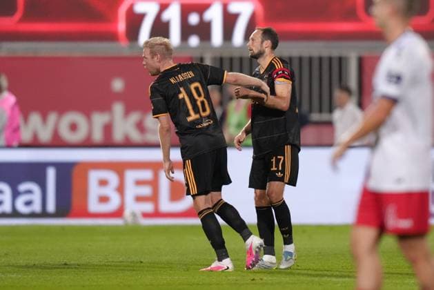 NOVI SAD , 23-07-2026 , Karadjordje Stadium , season 2026 2027 , UEFA Conference League play-off football , Match between FK Vojvodina and Ajax , picture shows Ajax player Davy Klaassen, Ajax player Daley Blind FK Vojvodina - Ajax  x205169431x Copyright:
