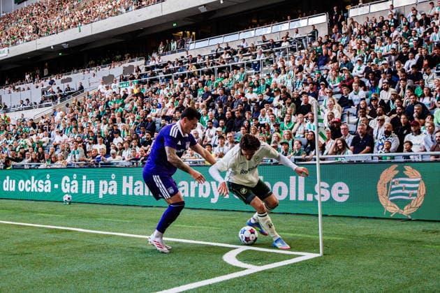 260723 3Arena with spectators during the UEFA Europa League second qualifying round football match between Hammarby and Anderlecht on July 23, 2026 in Stockholm. Photo: Kenta Jönsson BILDBYRAN COP 210 KJ0354 fotboll football soccer fotball uefa europa league europa league kval qualifying round qualification hammarby anderlecht bbeng grappa33 publik interior arena *** July 23, 2026, 3Arena with spectators during the UEFA Europa League second qualifying round soccer match between Hammarby and Anderlecht on July 23, 2026 in Stockholm. Photo by Kenta Jönsson, BILDBYRAN COP 210 KJ0354. soccer, football, UEFA Europa League, Europa League qualifying round, qualification, Hammarby, Anderlecht, bbeng, grappa33, audience, interior, arena  Copyright: KENTAxJÖNSSON BB260723KJ095