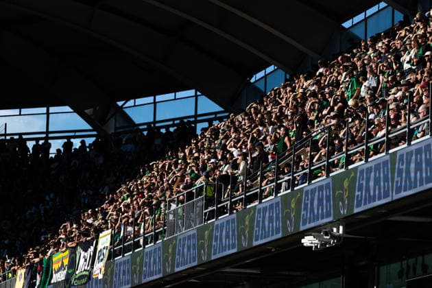 260723 Spectators in the stands during the UEFA Conference League qualification match between GAIS and FC Nordsjälland on July 23, 2026 in Göteborg. Photo: Michael Erichsen BILDBYRAN COP 89 MI1001 bbeng conference league fc nordsjälland football fotball fotboll gais kval qualification qualifying round soccer uefa conference league *** July 23, 2026: Spectators in the stands during the UEFA Conference League qualifying match between GAIS and FC Nordsjälland on July 23, 2026 in Gothenburg. Photo by Michael Erichsen, BILDBYRAN COP 89 MI1001 bbeng conference league fc nordsjälland football fotball fotboll gais kval qualification qualifying round soccer uefa conference league  Copyright: MICHAELxERICHSEN BB260723MI076
